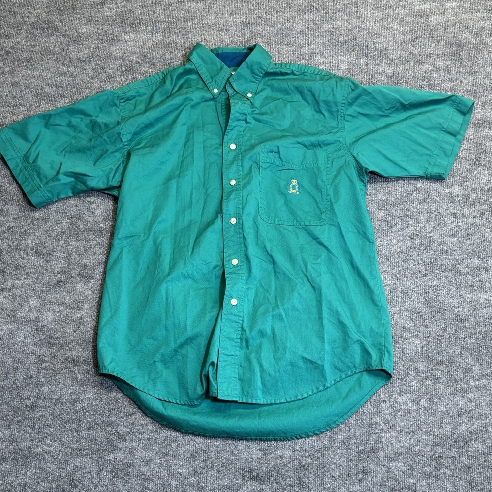 Vintage Bugle Boy Shirt Sleeve Shirt Small Green